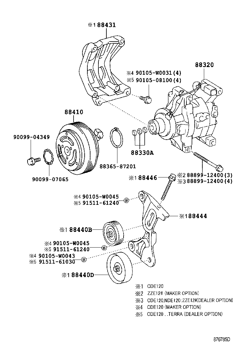 TOYOTA 88410-1A290 - Compressore, Climatizzatore www.autoricambit.com