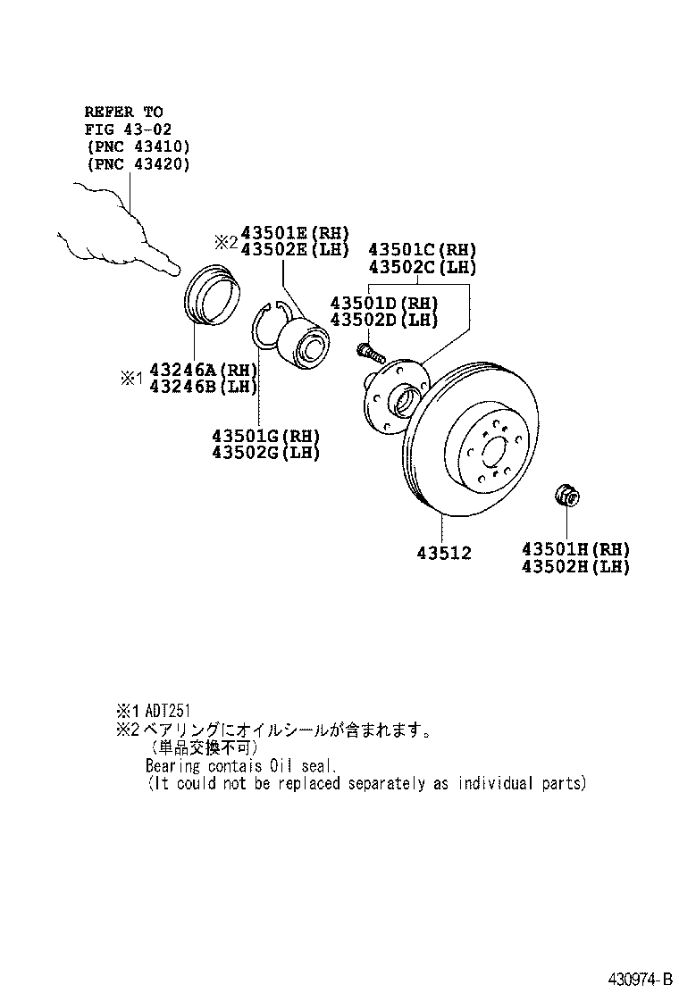 TOYOTA 43512-05070 - Discofreno www.autoricambit.com