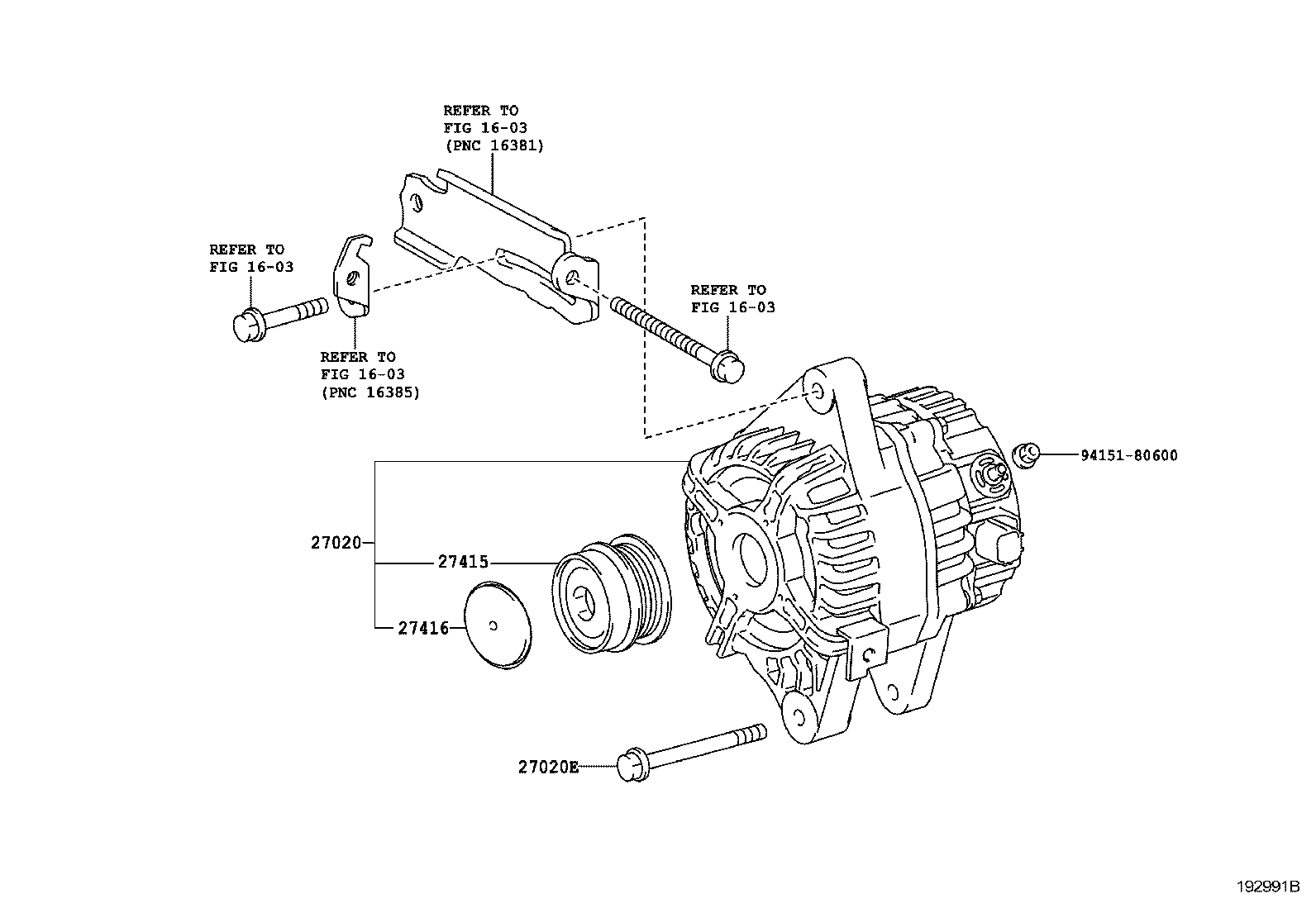 TOYOTA 27060-0T091 - Alternatore www.autoricambit.com