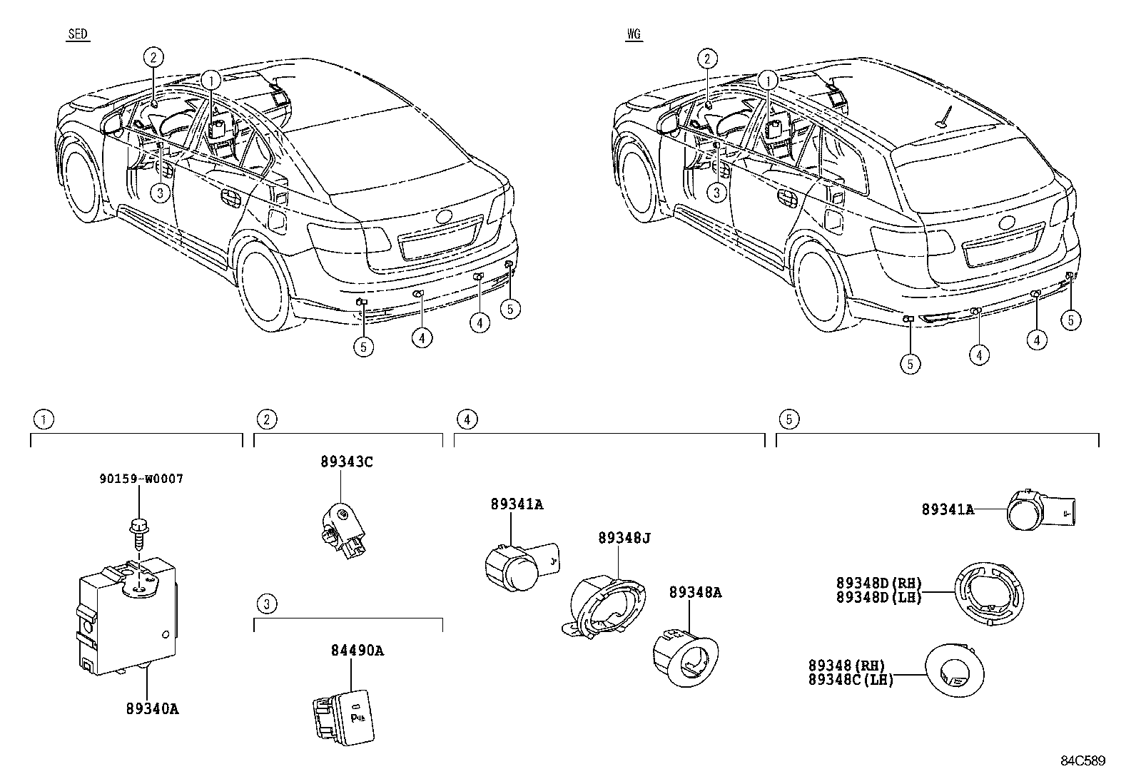 TOYOTA 8934105010A0 - Sensore, Assistenza parcheggio www.autoricambit.com