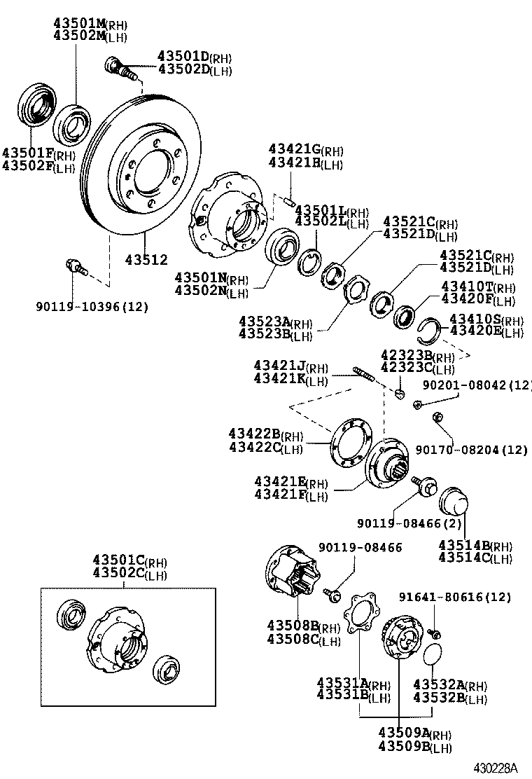 TOYOTA 90311-66003 - Kit cuscinetto ruota www.autoricambit.com