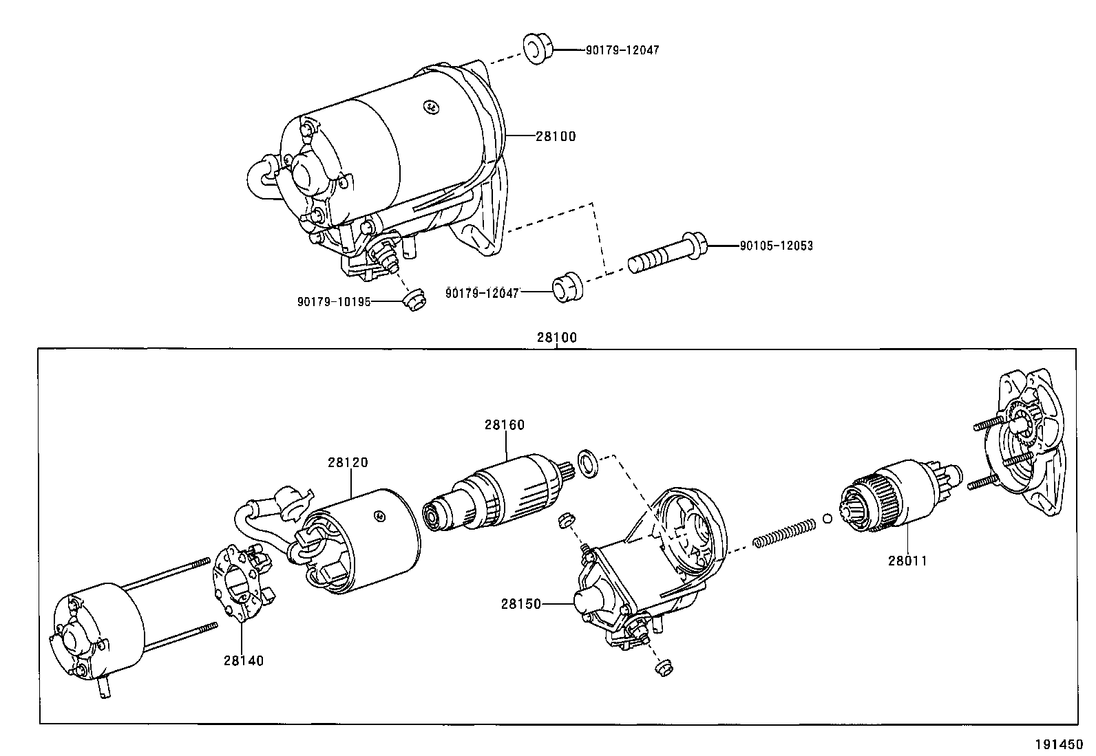 TOYOTA 28120-54380 - Avvolgimento d'eccitazione Motorino avviamento www.autoricambit.com