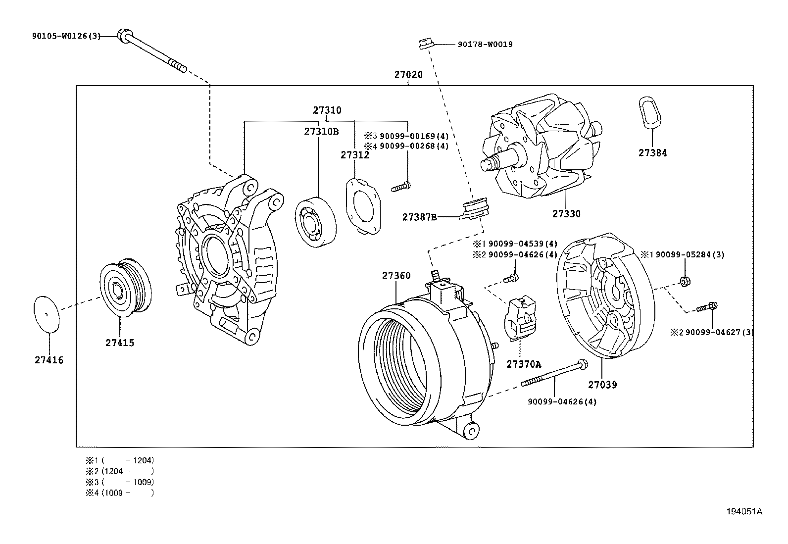 TOYOTA 270600R070 - Alternatore www.autoricambit.com