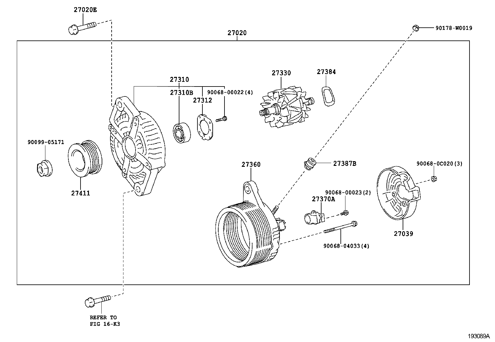 TOYOTA 270600Q070 - Alternatore www.autoricambit.com