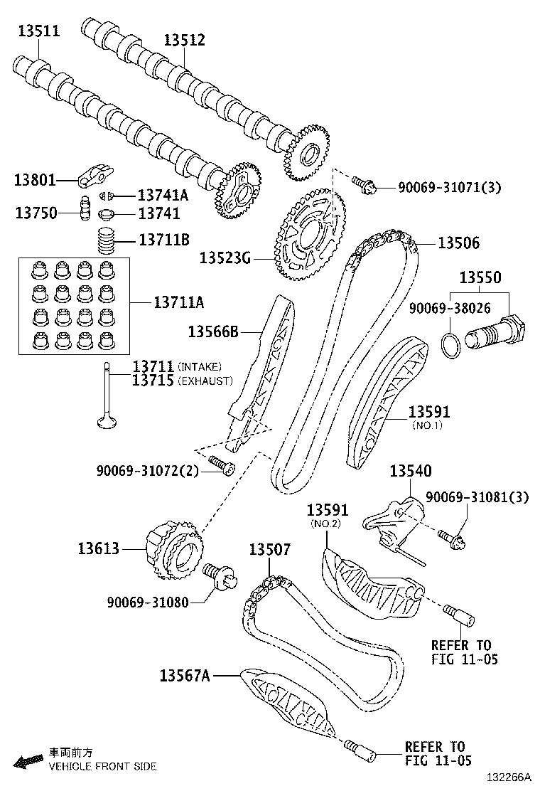 TOYOTA 13566-WA030 - GUIDE, TIMING CHAIN www.autoricambit.com