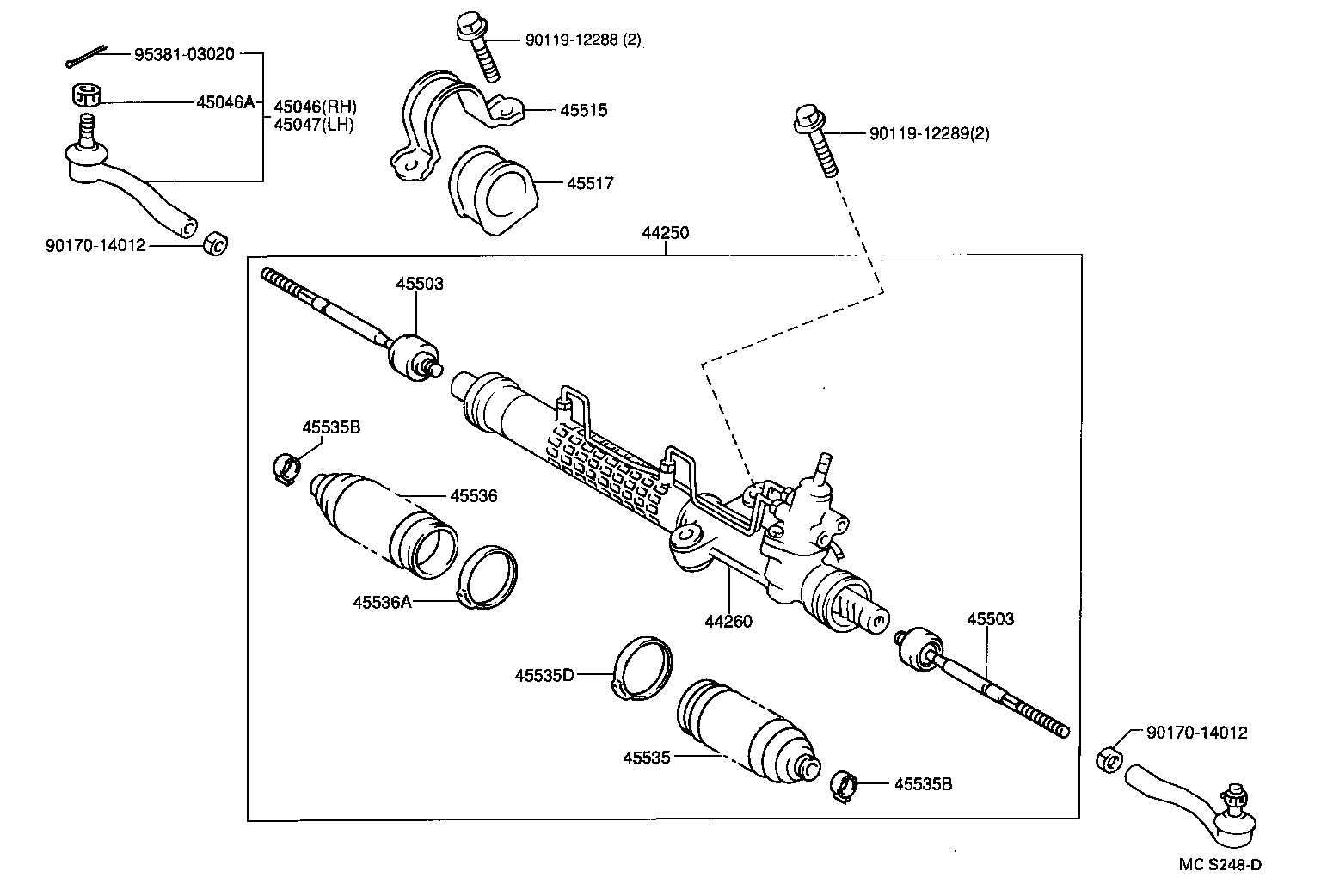 FIAT 45 535 050 10 - Kit soffietto, Sterzo www.autoricambit.com