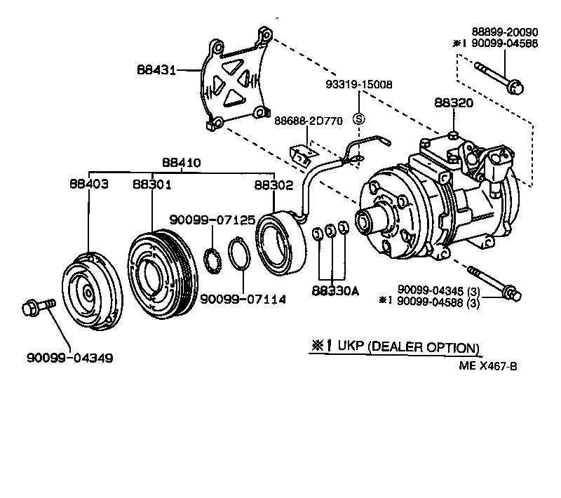 TOYOTA 88410-2B060 - Compressore, Climatizzatore www.autoricambit.com