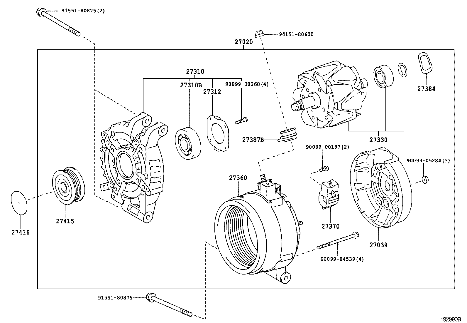 TOYOTA 270600R050 - Alternatore www.autoricambit.com