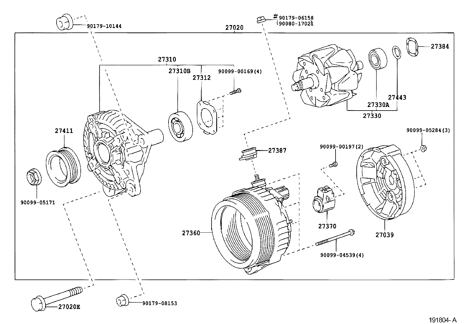 TOYOTA 270600F040 - Alternatore www.autoricambit.com