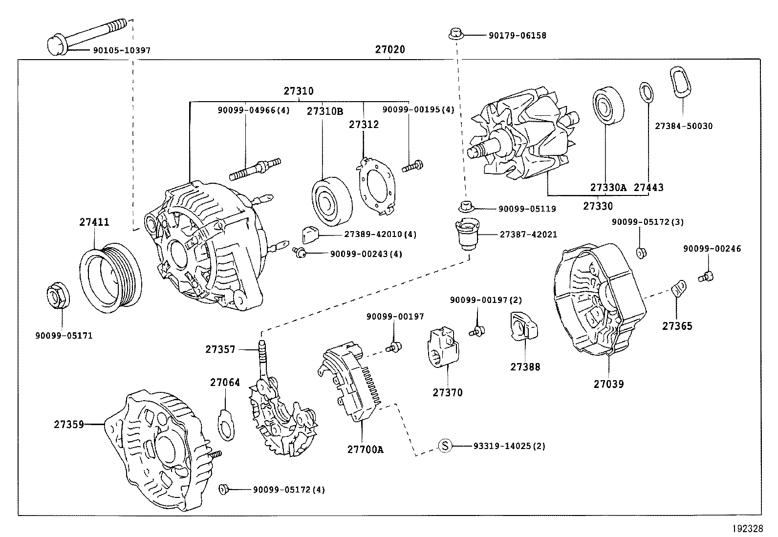 TOYOTA 2706066070 - Alternatore www.autoricambit.com