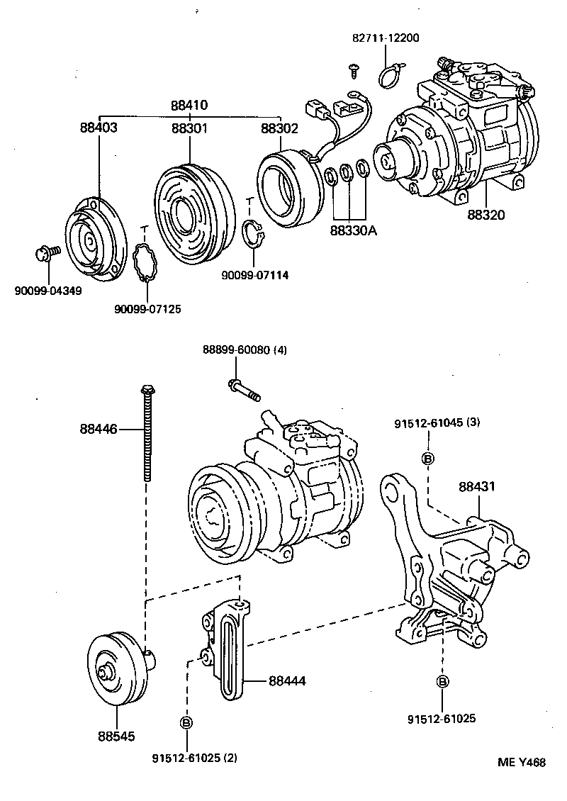 TOYOTA 88320-60630 - Compressore, Climatizzatore www.autoricambit.com