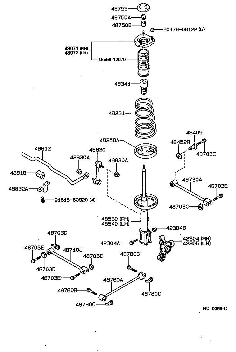 TOYOTA 4834112130 - Sospensione, Motore www.autoricambit.com