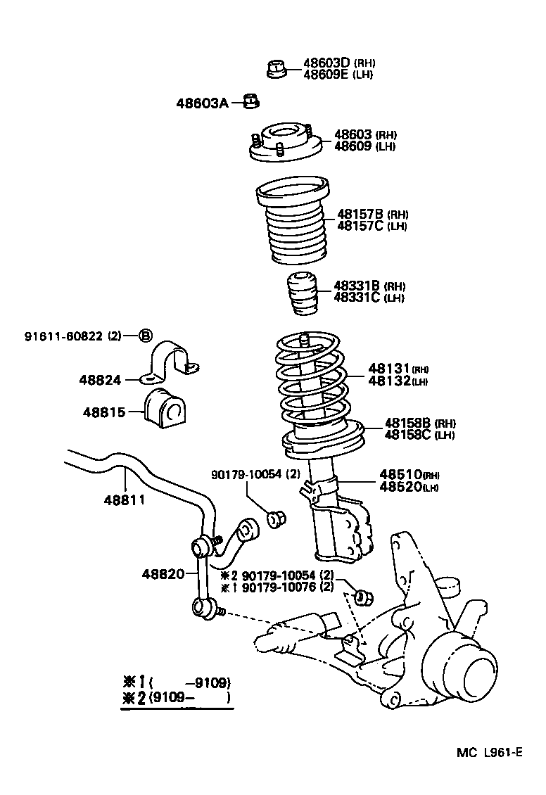 TOYOTA 48510-33040 - Ammortizzatore www.autoricambit.com