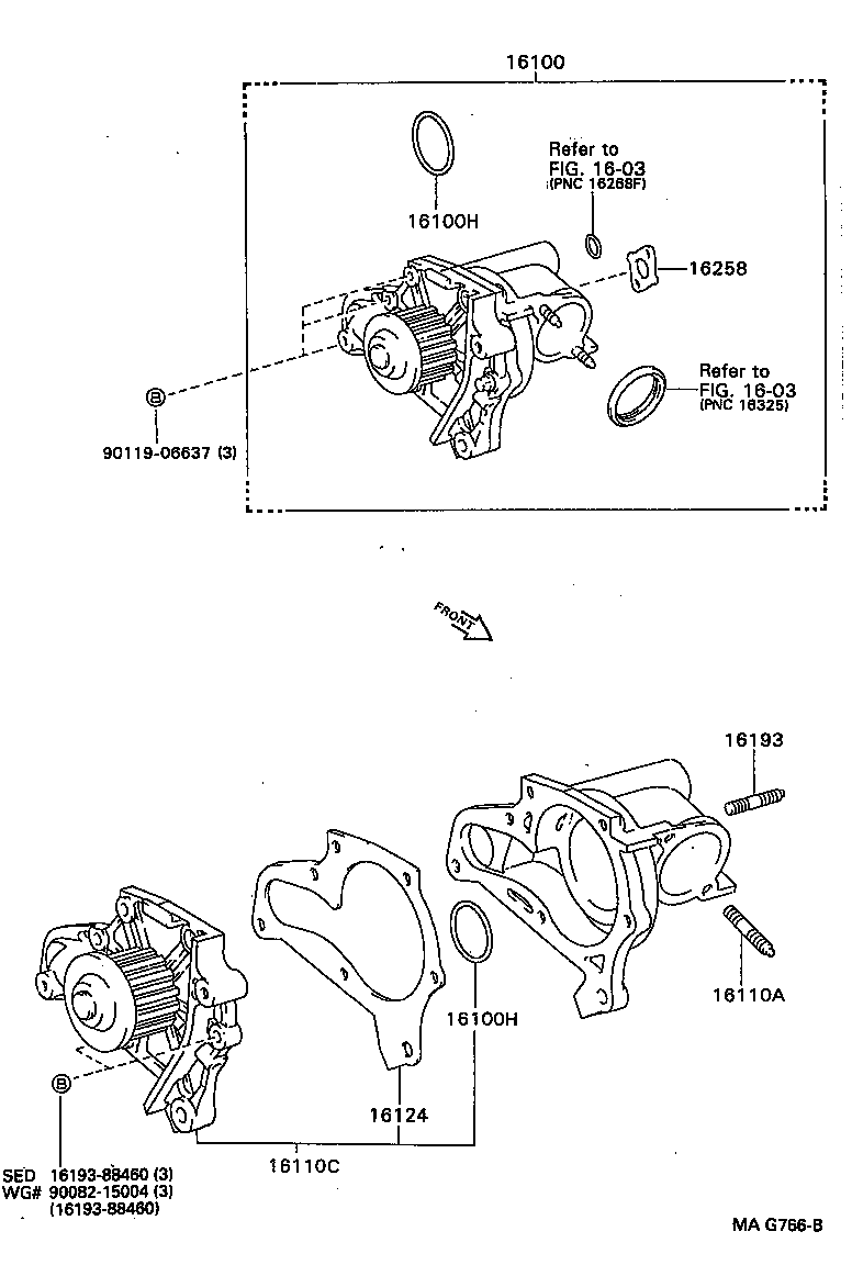 Suzuki 16110-79025 - Pompa acqua www.autoricambit.com