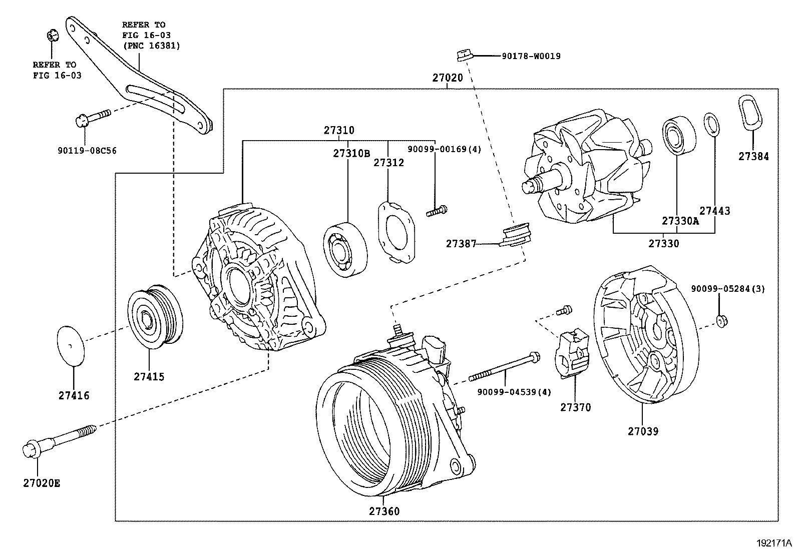 TOYOTA 27060-33071 - Alternatore www.autoricambit.com