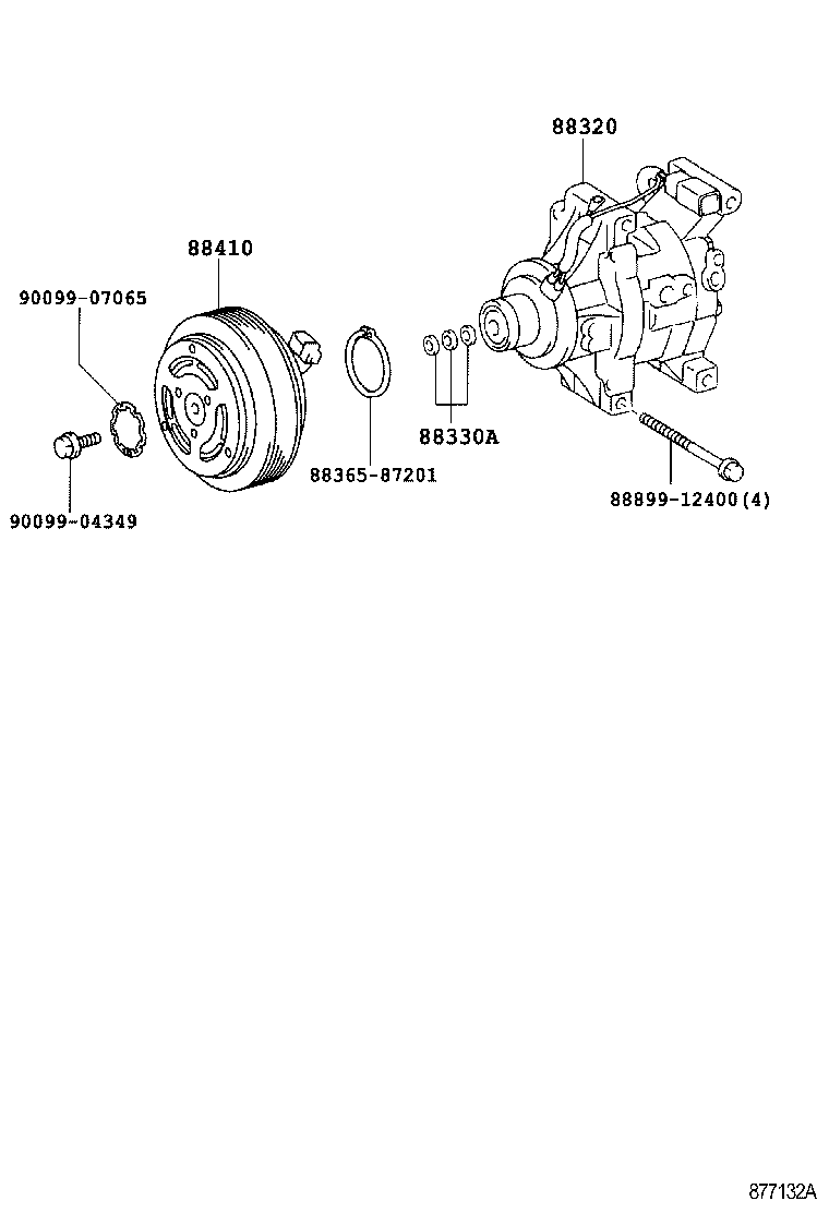 TOYOTA 88410-1A330 - Compressore, Climatizzatore www.autoricambit.com