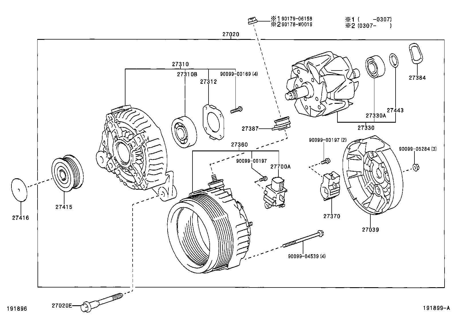 TOYOTA 2706027080 - Alternatore www.autoricambit.com