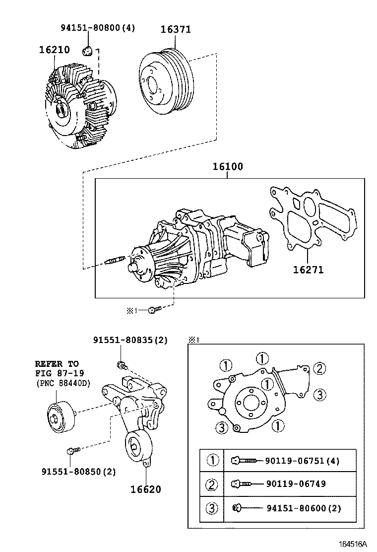 TOYOTA 16620-30031 - Tendicinghia, Cinghia Poly-V www.autoricambit.com