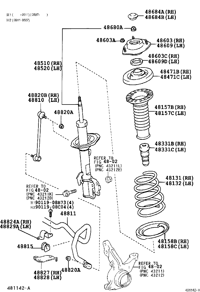 TOYOTA 4852049635 - Ammortizzatore www.autoricambit.com