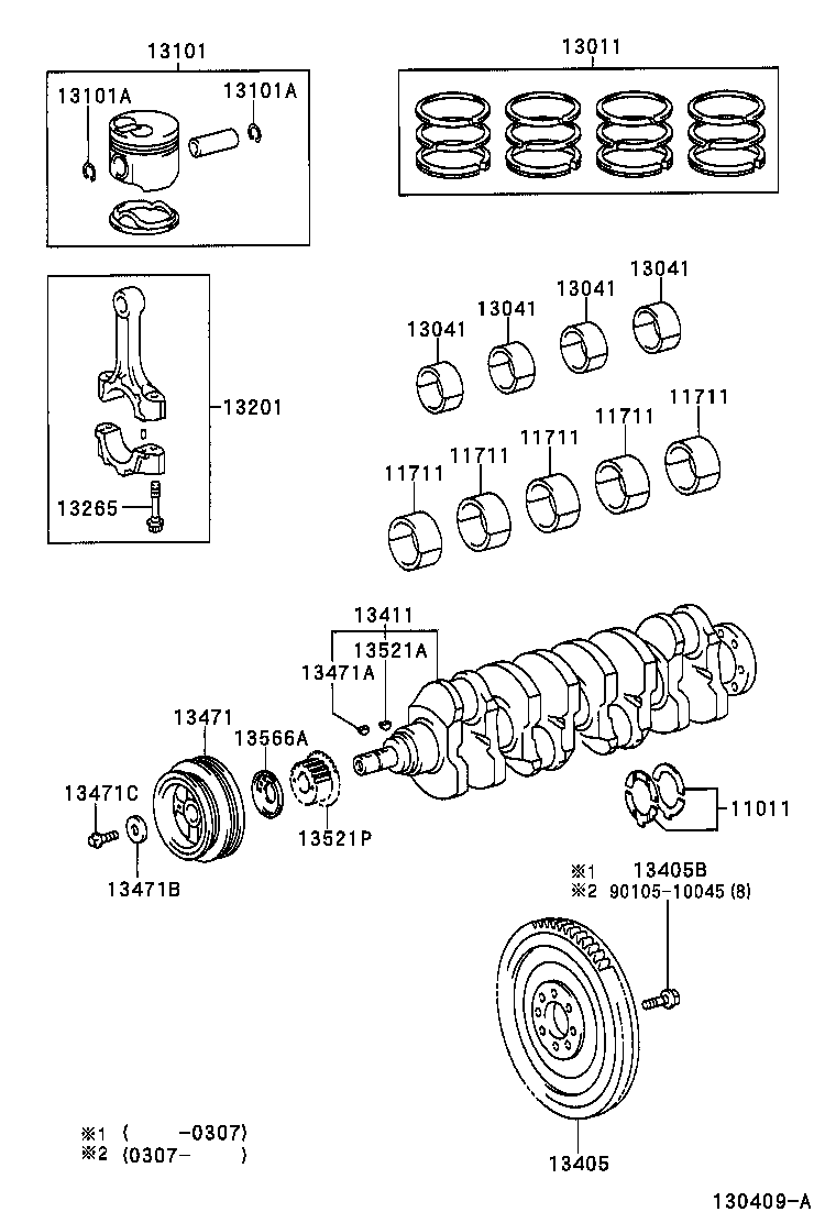 TOYOTA 13450-27022 - Volano www.autoricambit.com