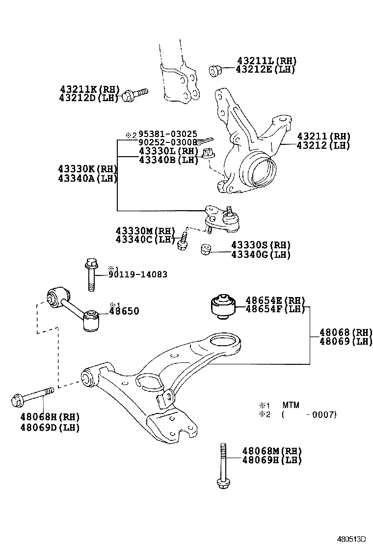 TOYOTA 43330-09130 - Giunto di supporto / guida www.autoricambit.com