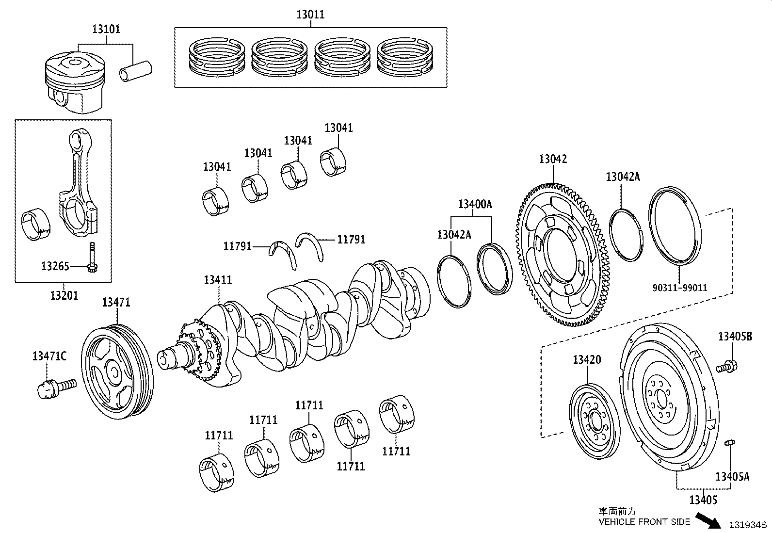 TOYOTA 90311-99011 - Paraolio, Albero a gomiti www.autoricambit.com