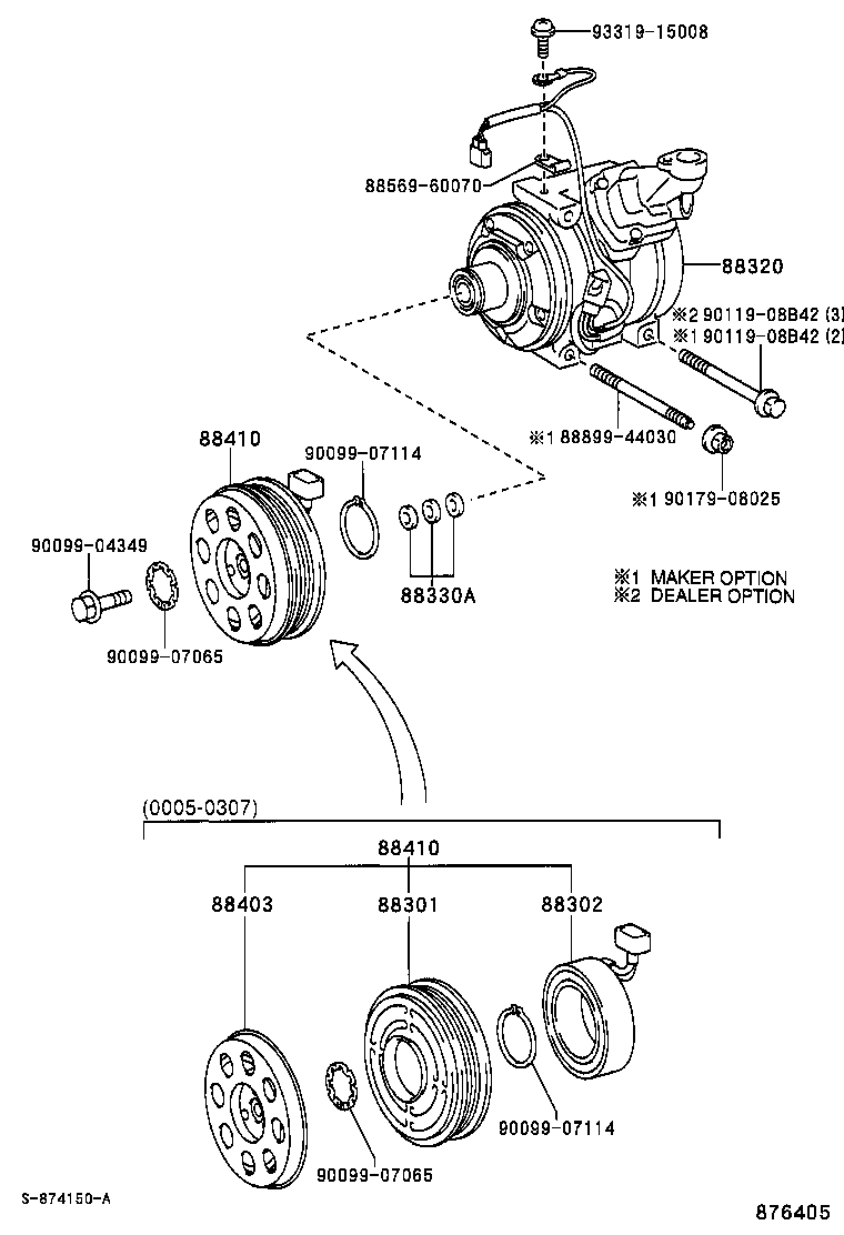 TOYOTA 88410-42070 - Compressore, Climatizzatore www.autoricambit.com