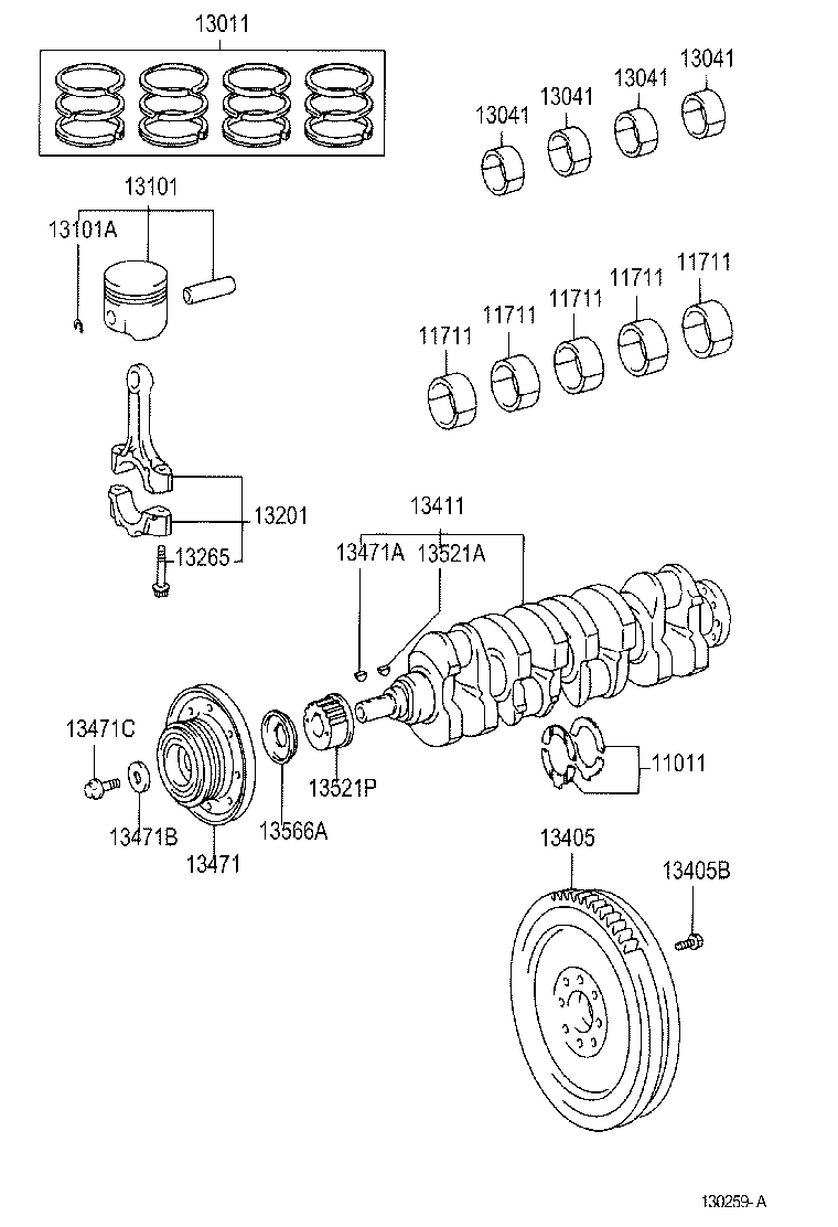 TOYOTA 13450-27011 - Volano www.autoricambit.com