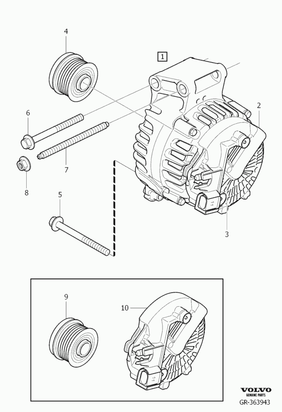 Volvo 30659440 - Regolatore di tensione del generatore www.autoricambit.com