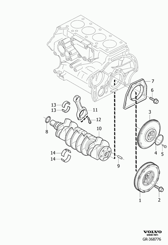 Volvo 31 330 417 - Paraolio, Albero a gomiti www.autoricambit.com