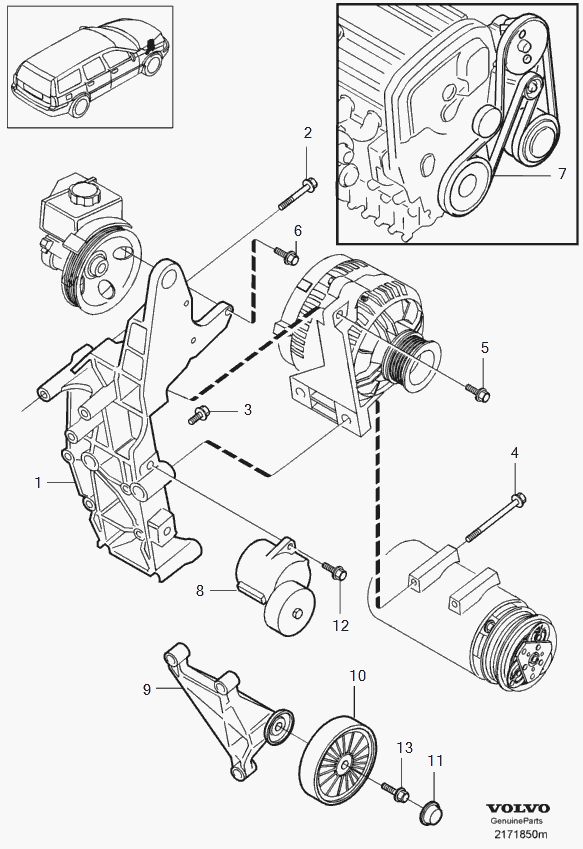 FORD 31251250 - Galoppino/Guidacinghia, Cinghia Poly-V www.autoricambit.com