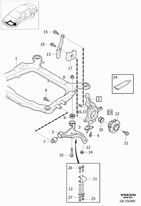 Volvo 31201020 - Kit riparazione, Sospensione ruota www.autoricambit.com