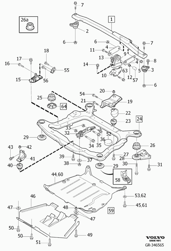 Volvo 30748811 - Sospensione, Motore www.autoricambit.com