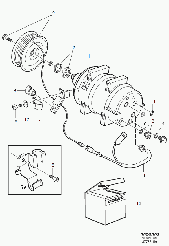 Volvo 8 602 621 - Compressore, Climatizzatore www.autoricambit.com