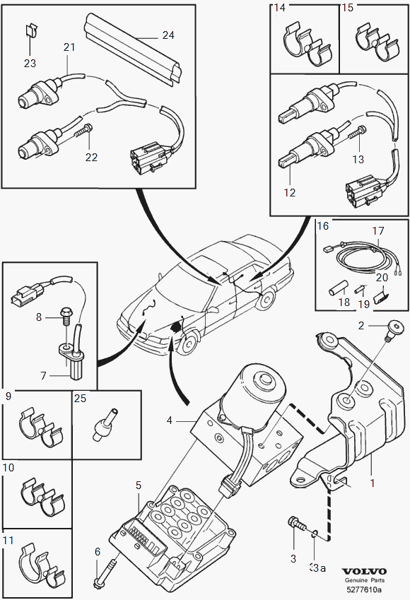 Volvo 8619544 - Kit pastiglie freno, Freno a disco www.autoricambit.com