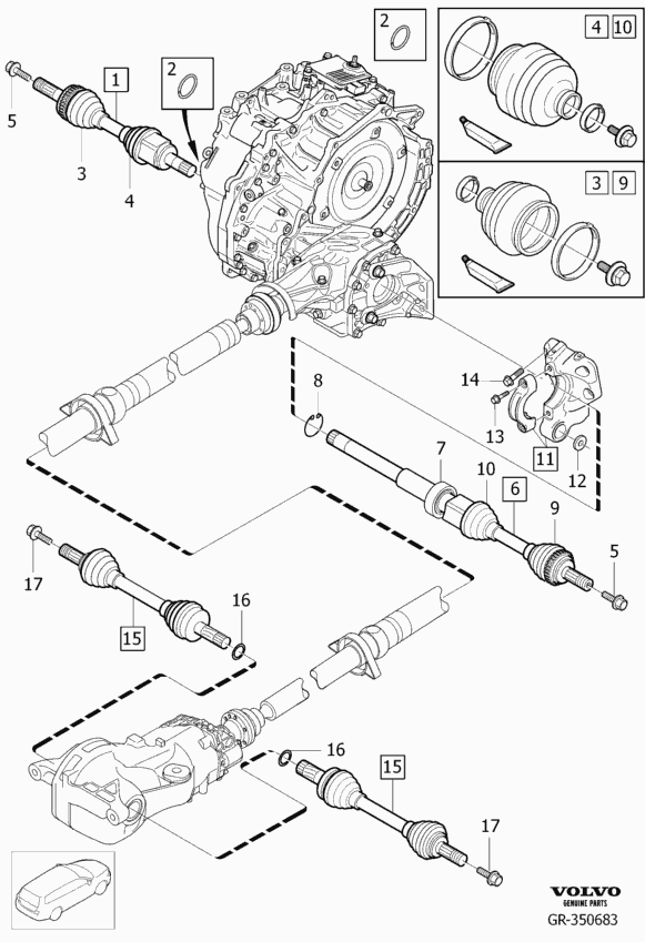 Volvo 36001191 - Albero motore/Semiasse www.autoricambit.com