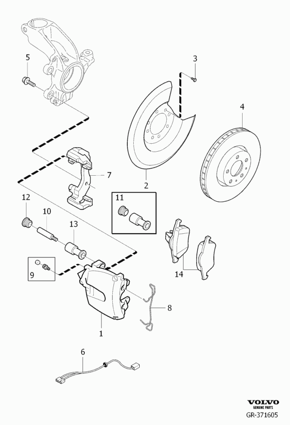 Volvo 31362412 - Kit freno, Freno a disco www.autoricambit.com