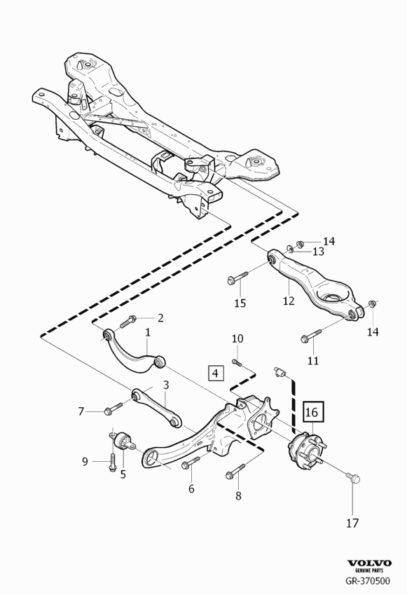 FORD 30666821 - Silent Block, Supporto Braccio Oscillante www.autoricambit.com