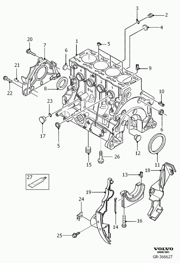 Volvo 30725877 - Paraolio, Albero a gomiti www.autoricambit.com