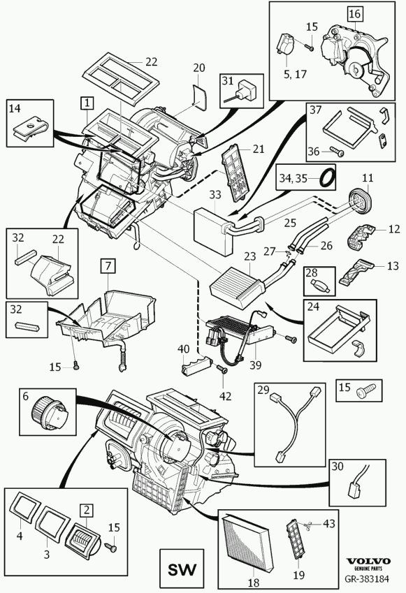 Volvo 31 390 437 - Ventilatore abitacolo www.autoricambit.com