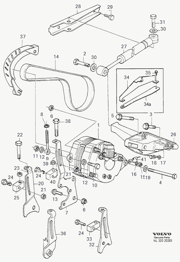 Volvo 3485927 - Cinghia Poly-V www.autoricambit.com