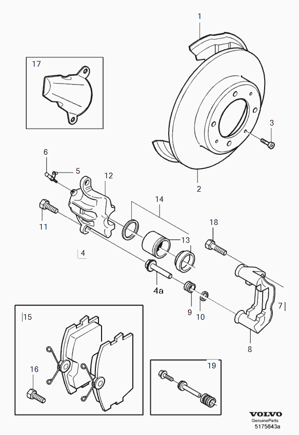 Volvo 3342530 - Kit riparazione, Pinza freno www.autoricambit.com