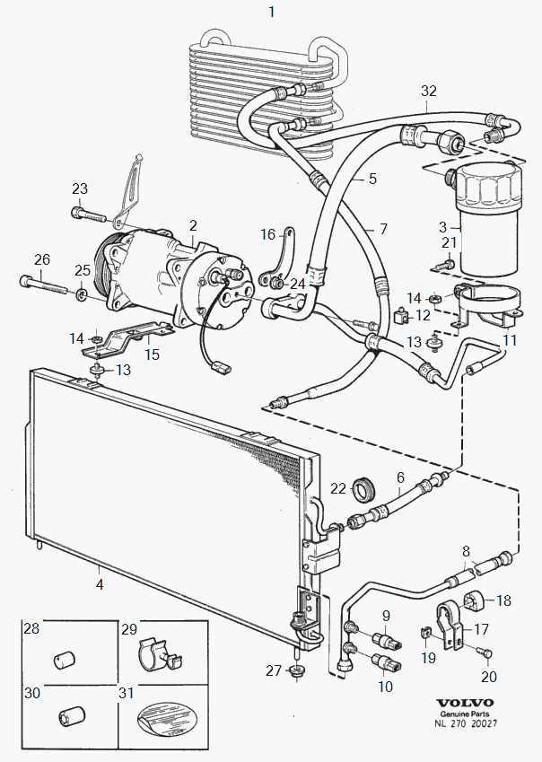 Volvo 3485087 - Compressore, Climatizzatore www.autoricambit.com