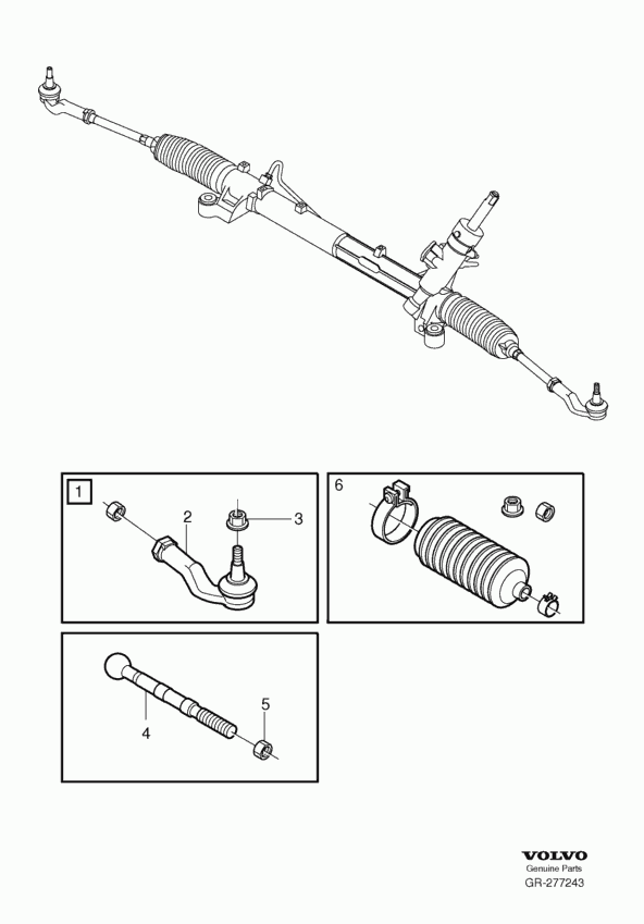 Volvo 30 723 085 - Kit soffietto, Sterzo www.autoricambit.com