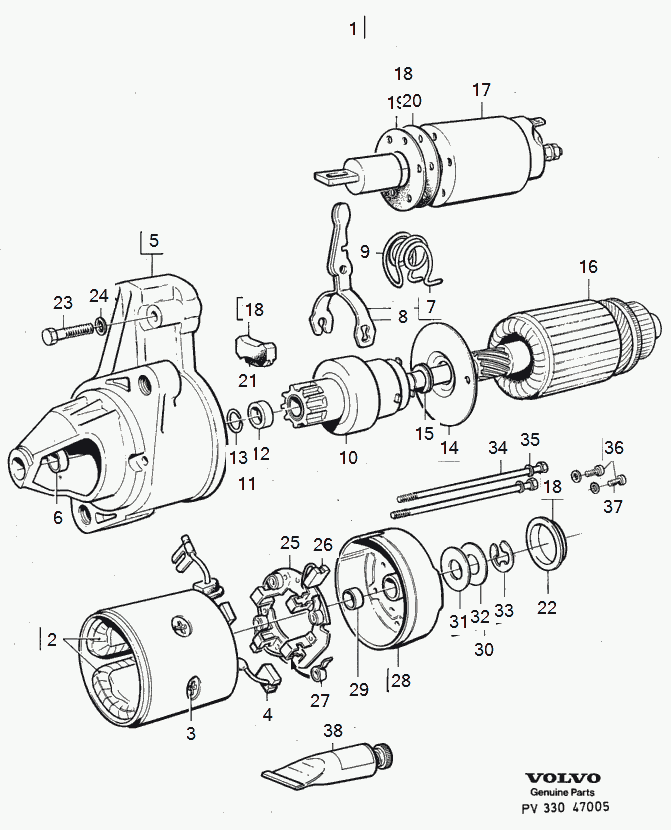 Volvo 1357373 - Motorino d'avviamento www.autoricambit.com