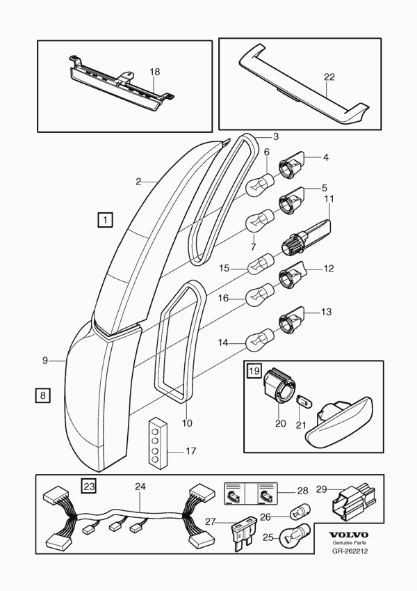 Volvo 989823 - Lampadina, Fendi/Retronebbia www.autoricambit.com