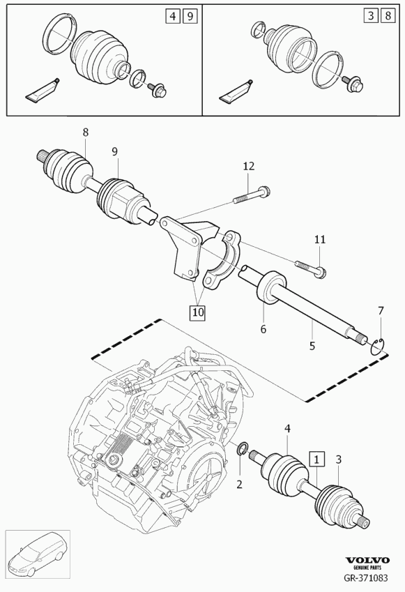 Volvo 30757375 - Supporto, Albero cardanico www.autoricambit.com