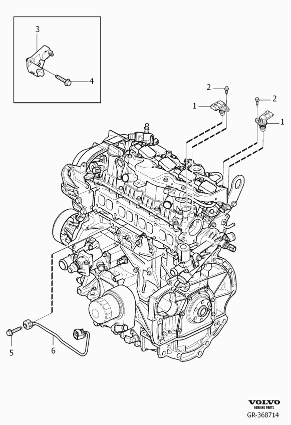 Volvo 31370803 - Generatore di impulsi, Albero a gomiti www.autoricambit.com