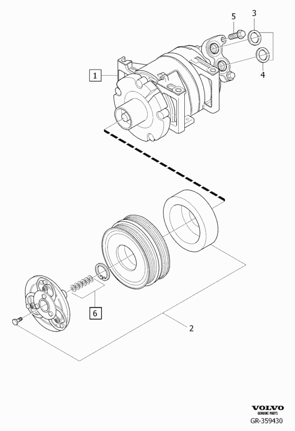 Volvo 36012441 - Compressore, Climatizzatore www.autoricambit.com