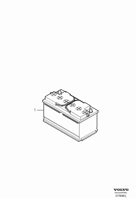 Volvo 30659797 - Batteria avviamento www.autoricambit.com